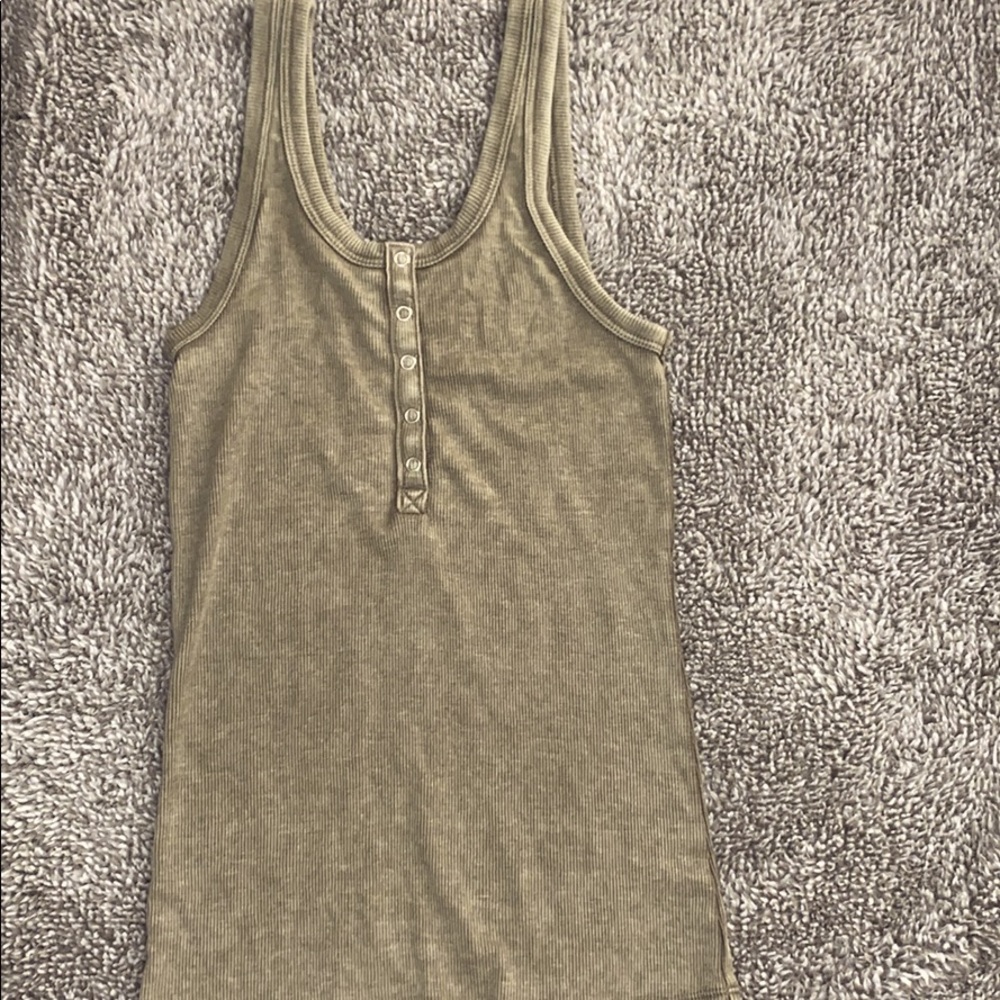Army green aerie tank top